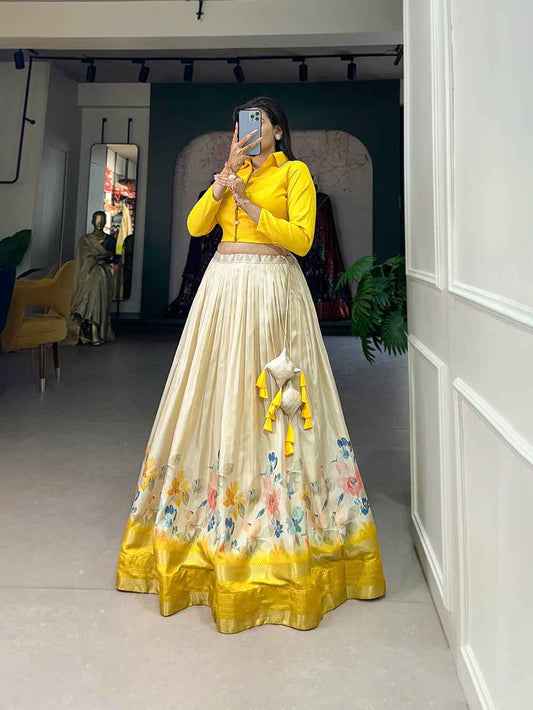 Yellow Pink Pure Dola Silk Long Kalamkari Print Readymade Gown