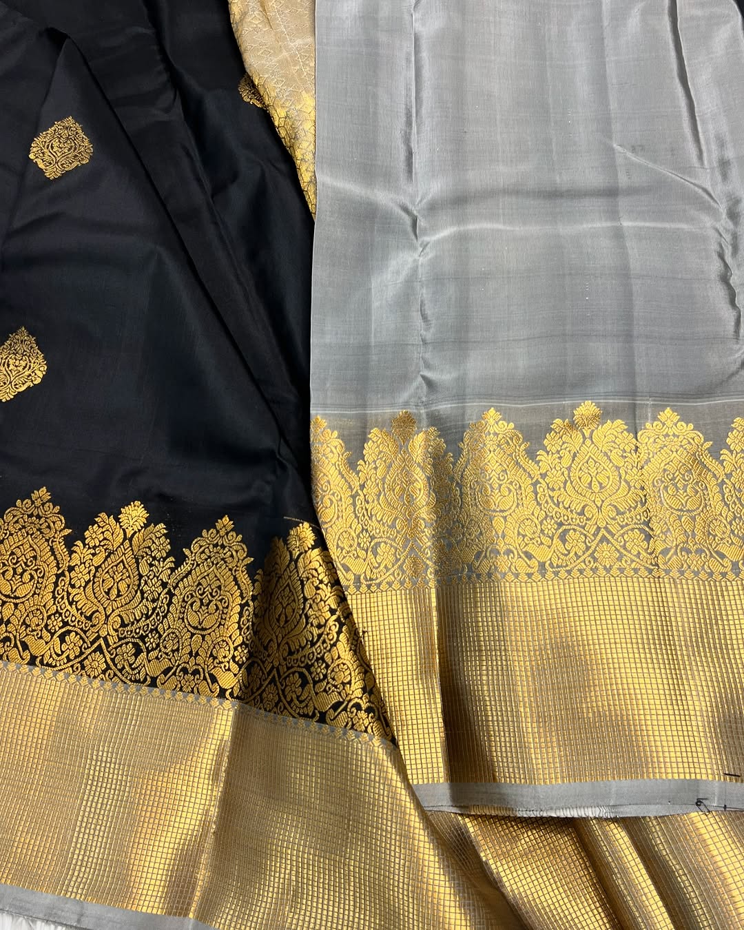Beleaguer Black Soft Banarasi Silk Saree With Forbearance Blouse Piece - Surats Fabric