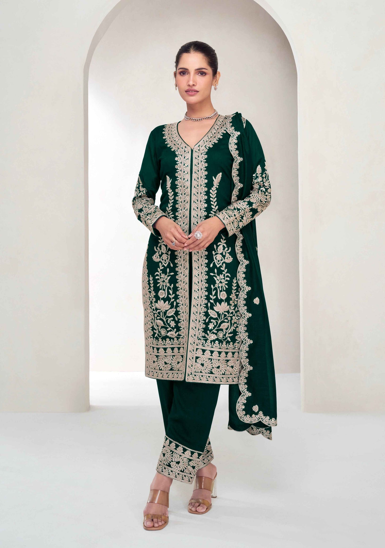 Straight Cut Salwar Kameez