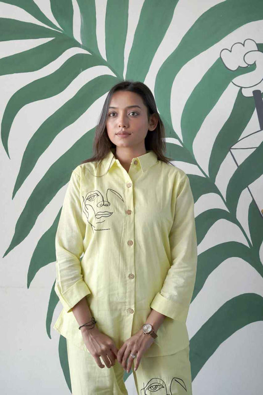 Yellow Pure Soft Cotton Co-ord Sets